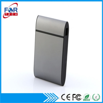 Wedding Giveaways Power Bank 5000mah Slim Light Up Phone Charger Black GIft Box For Promote